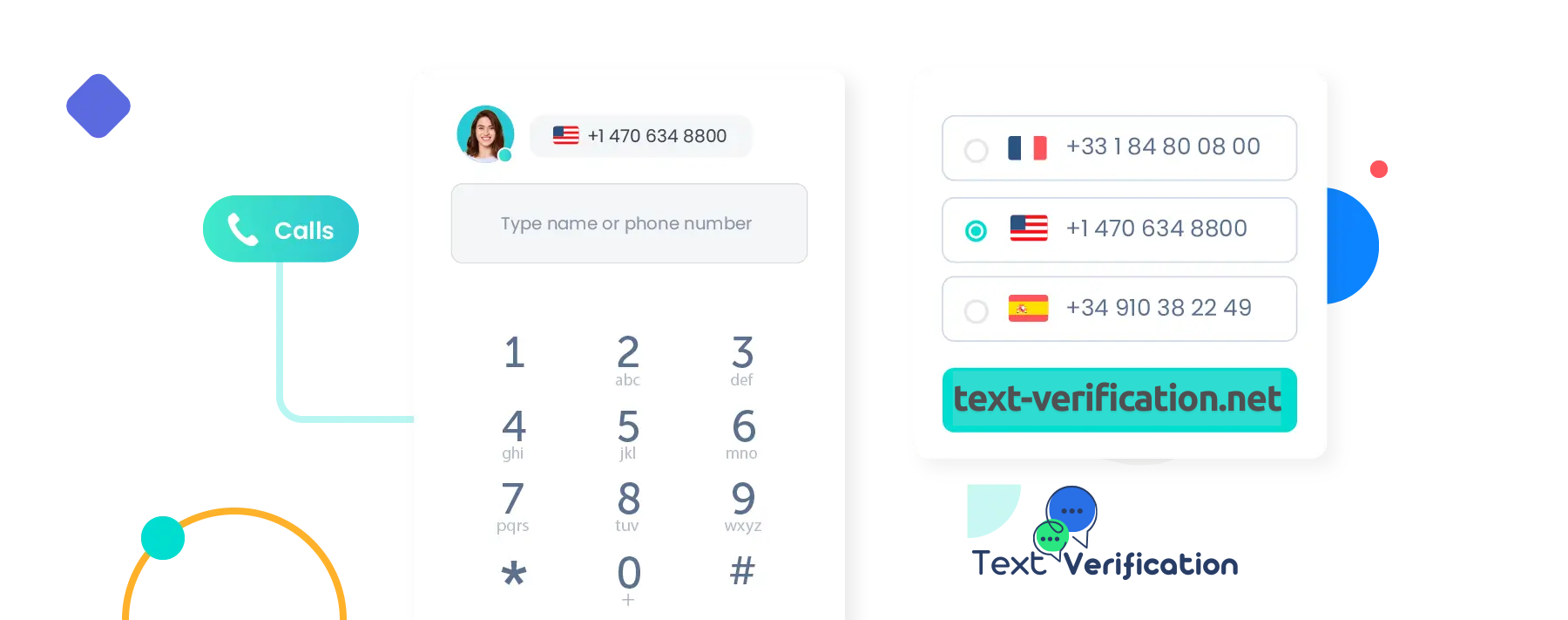 使用临时虚拟号码免费在线接收短信 - text-verification.net